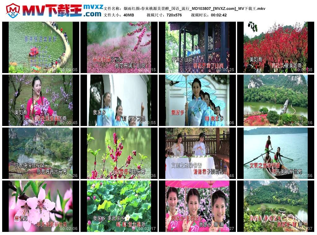 烟雨红颜-春来桃源美景醉_国语_流行_MD103807